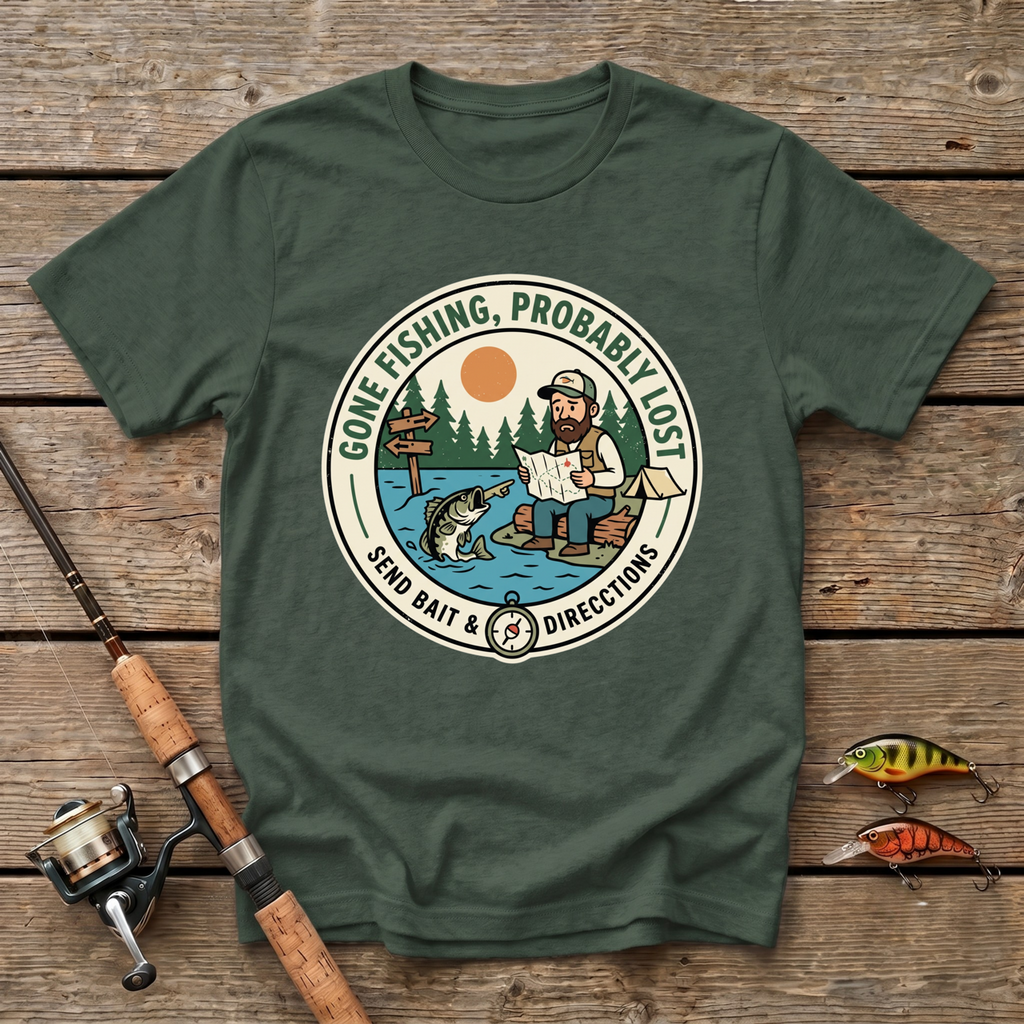Gone Fishing, Probably Lost T-Shirt