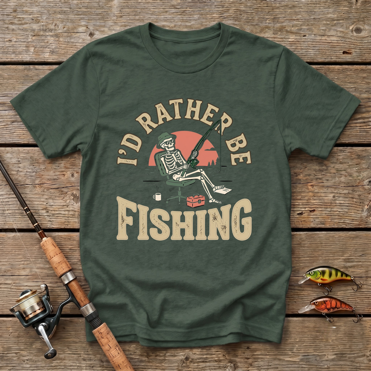Id Rather Be Fishing T-Shirt