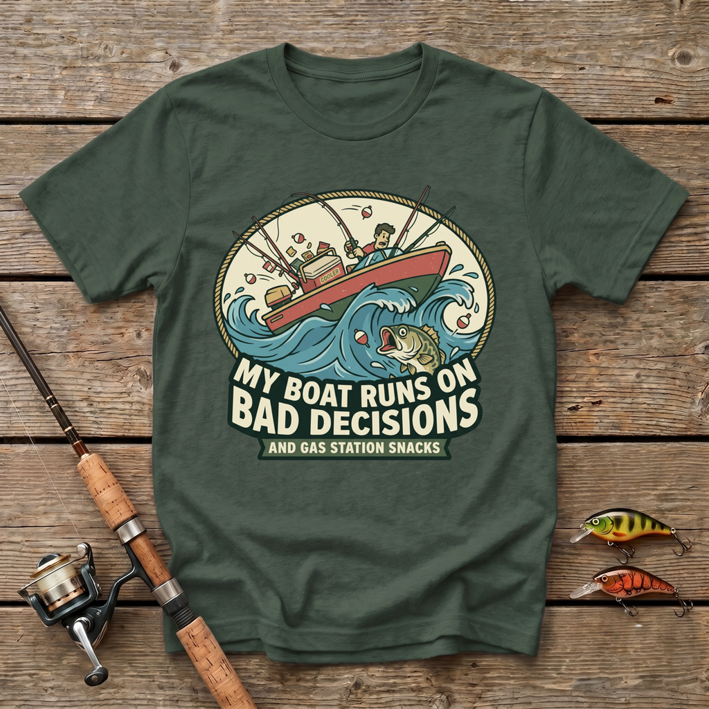 My Boat Runs On Bad Decisions T-Shirt