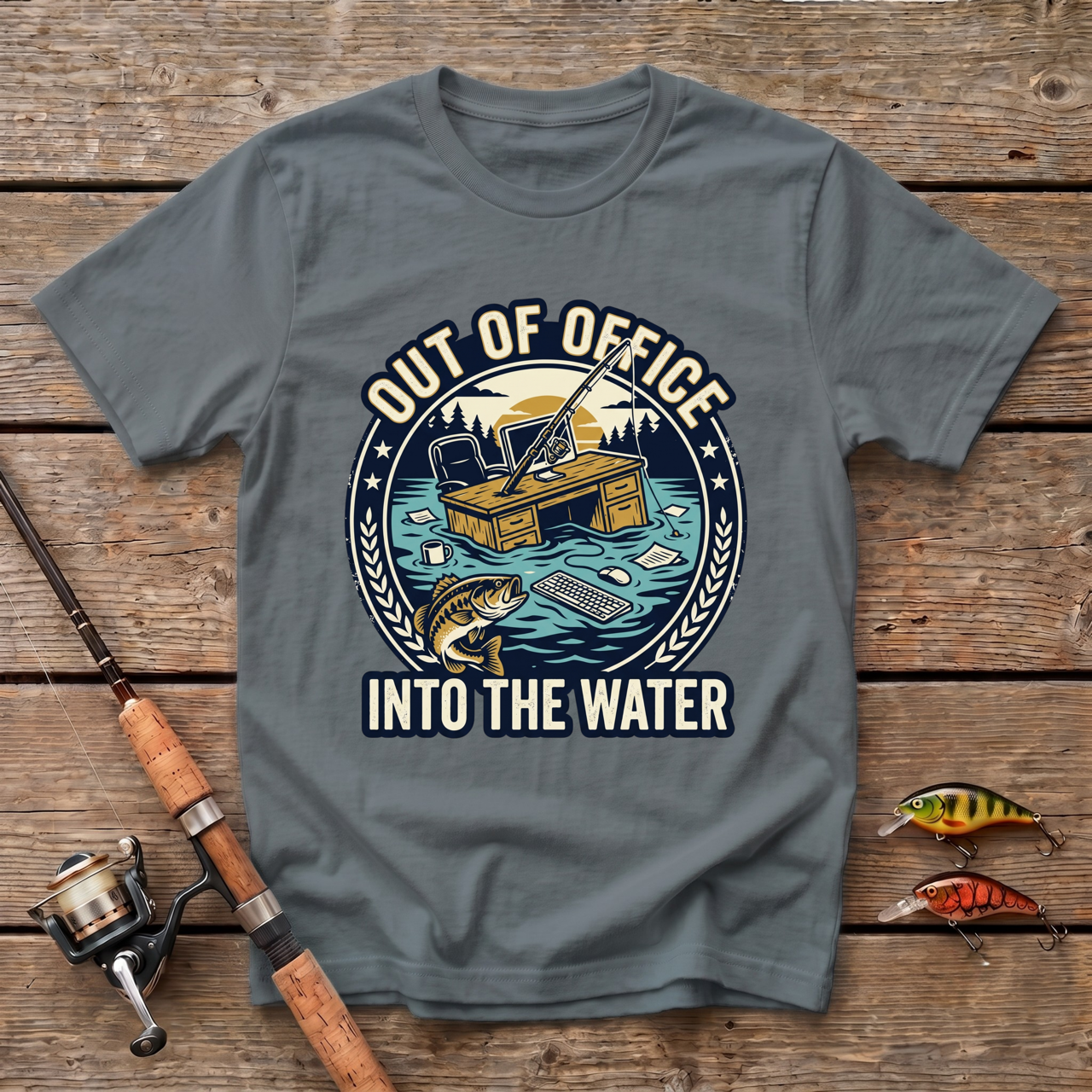 Out Of Office And Into The Water T-Shirt