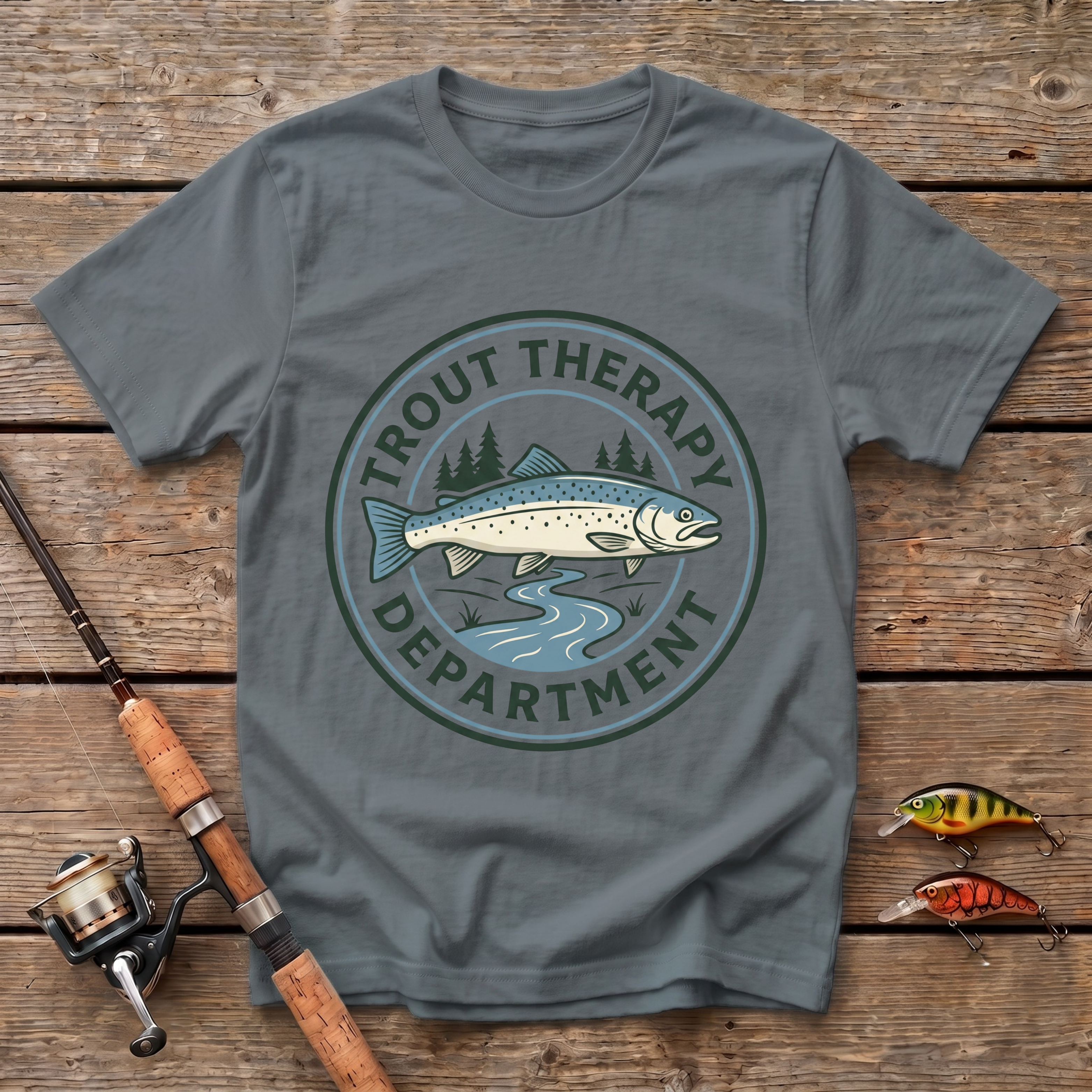 Trout Therapy Department T-Shirt