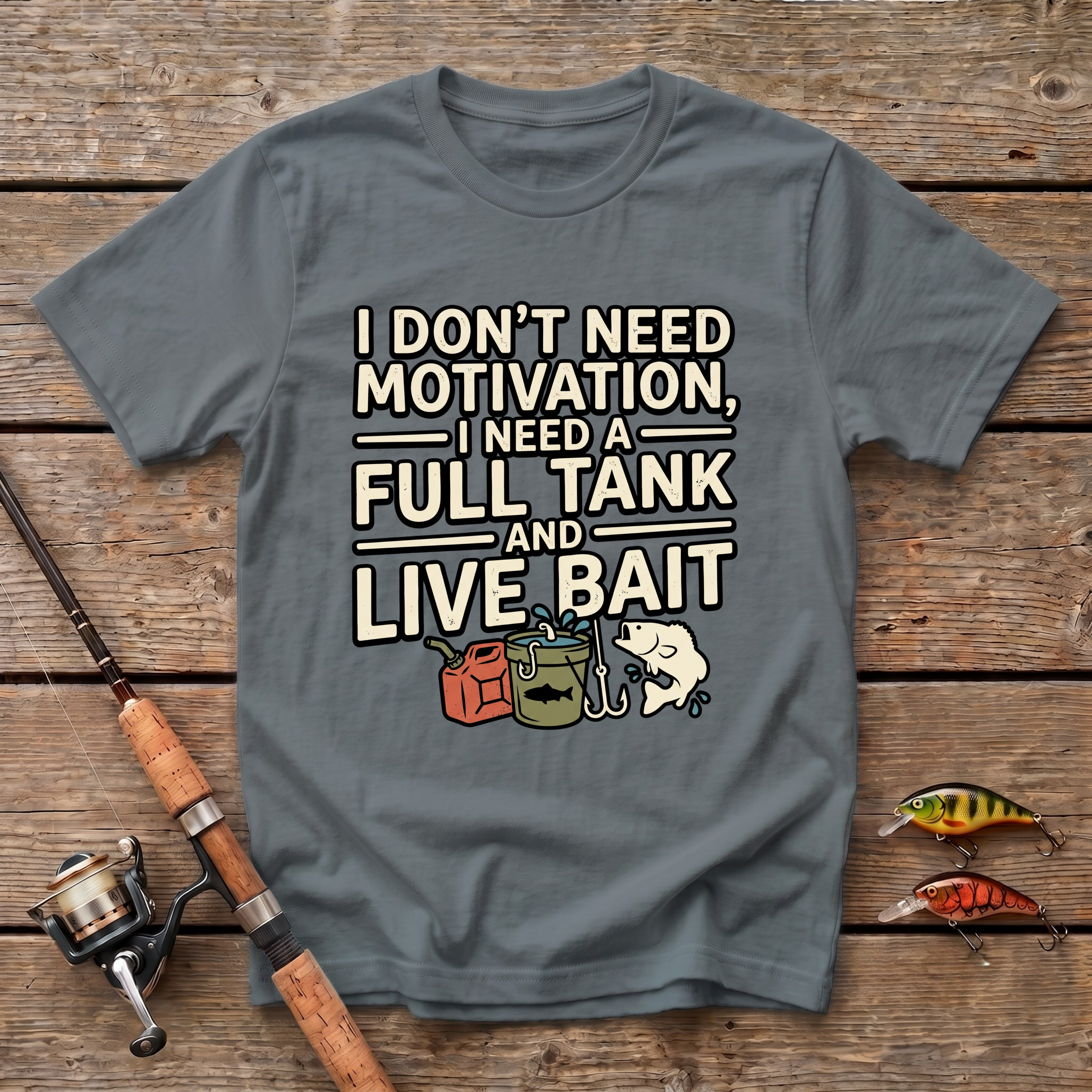 Full Tank And Live Bait T-Shirt