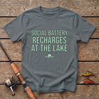 Social Battery Recharges At The Lake T-Shirt