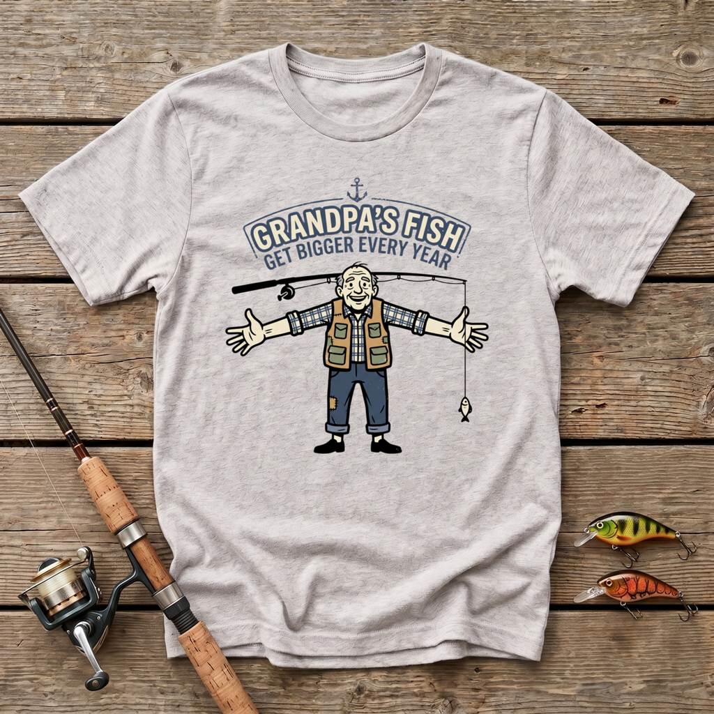Grandpa's Fish Get Bigger Every Year T-Shirt
