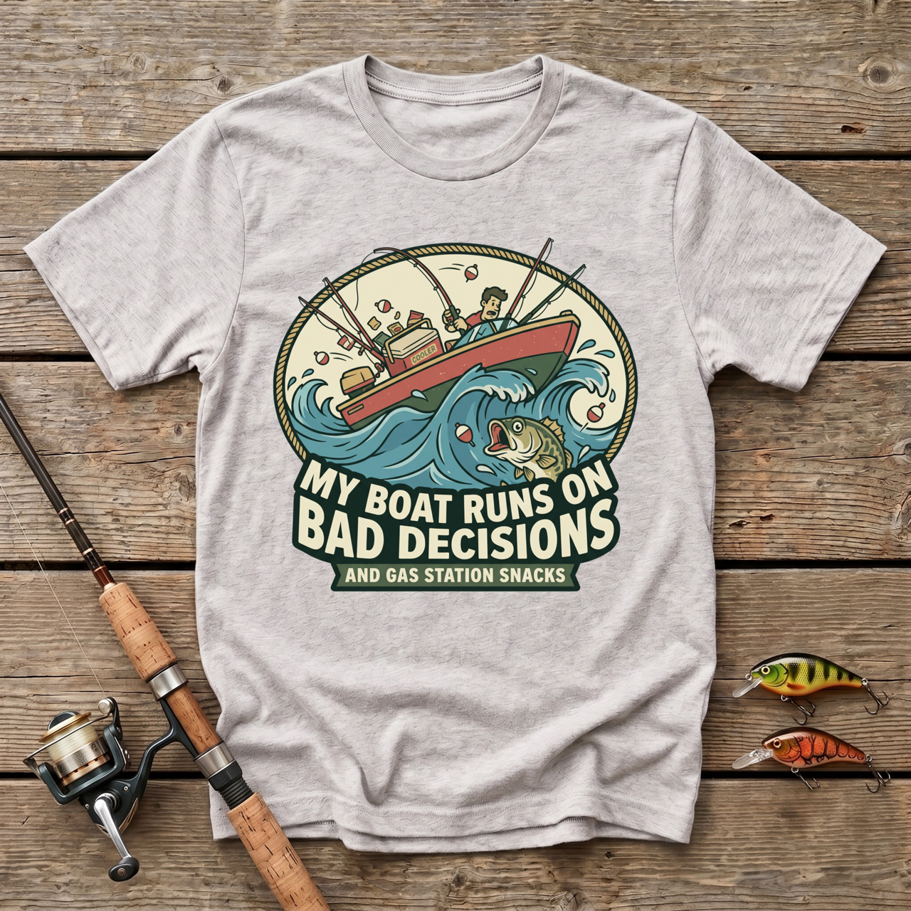 My Boat Runs On Bad Decisions T-Shirt