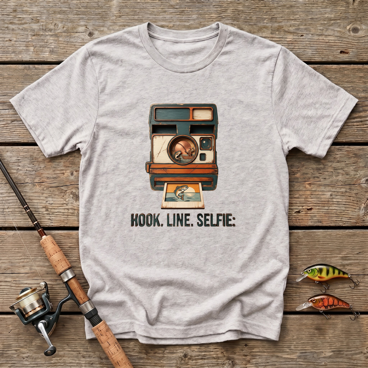 Hook. Line. Selfie T-Shirt