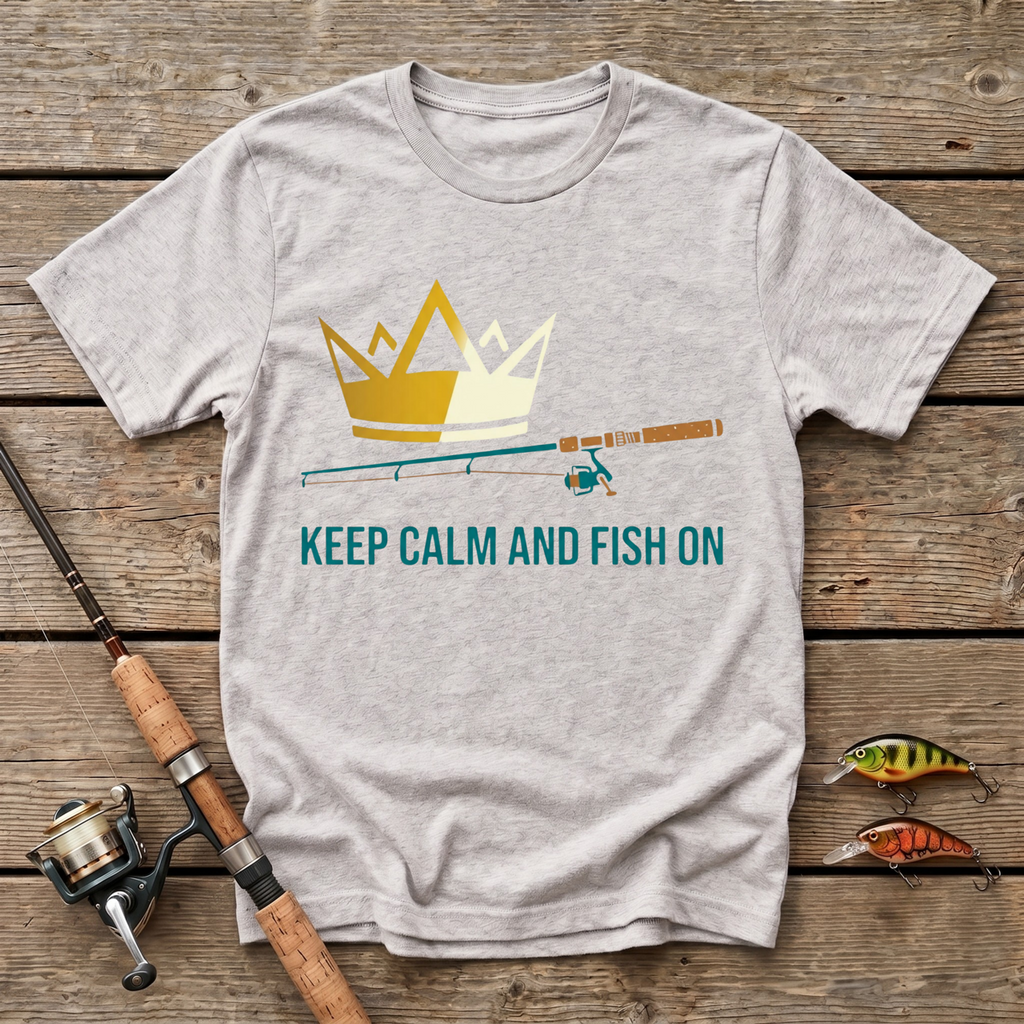 Keep Calm And Fish On T-Shirt