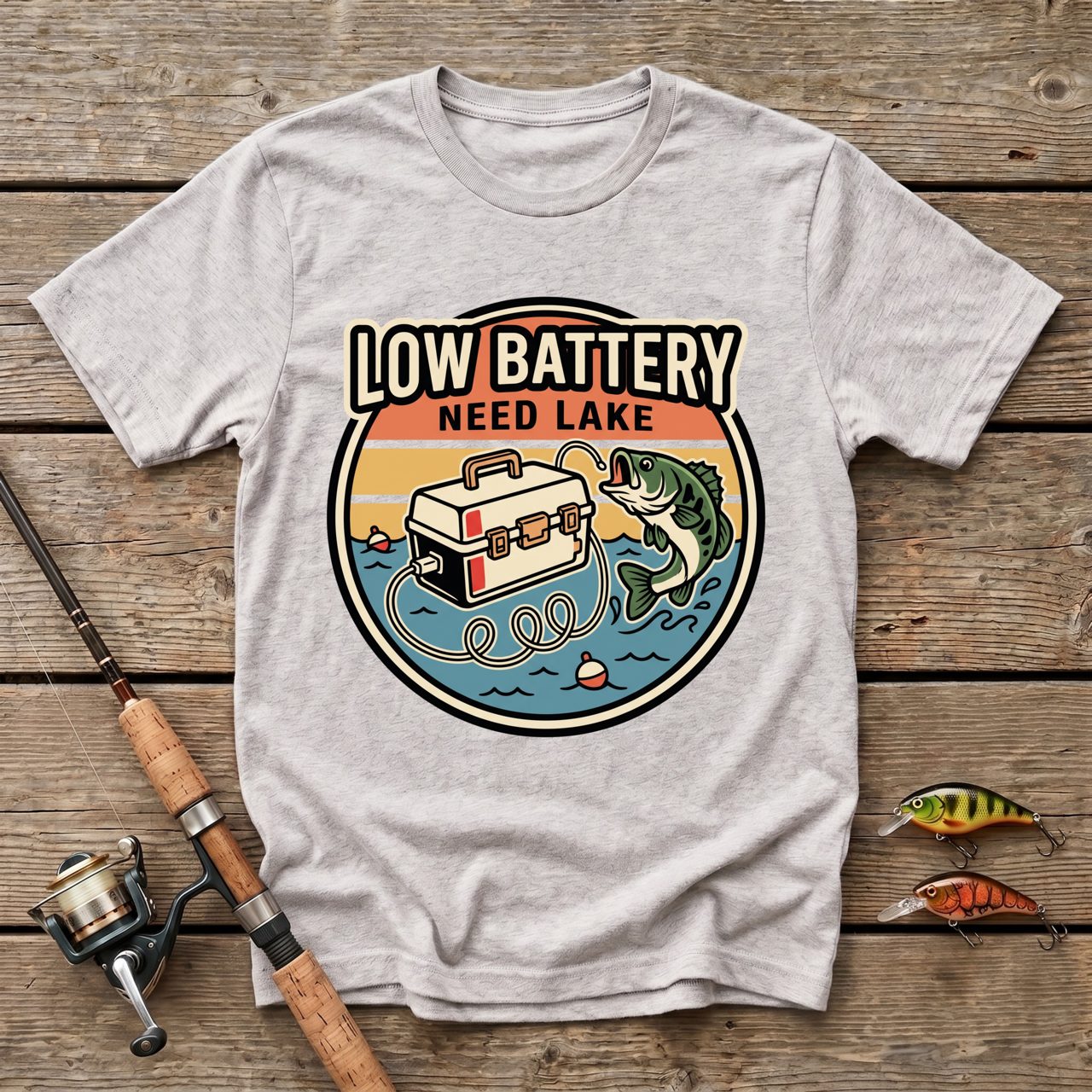 Low Battery, Need A Lake T-Shirt