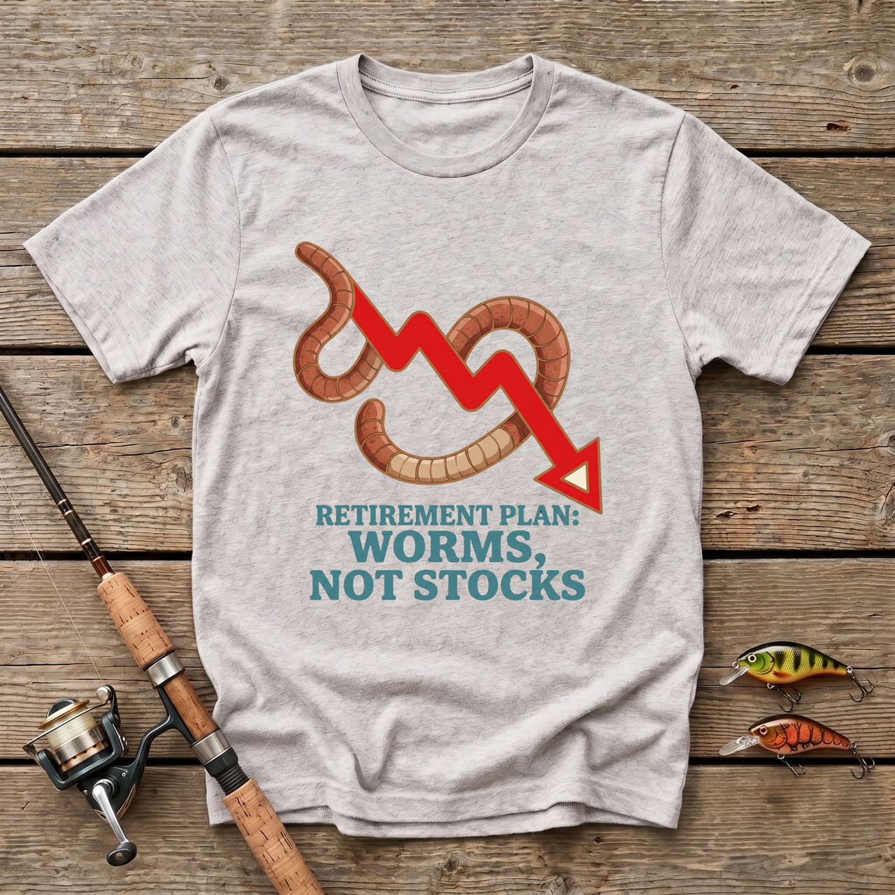 Retirement Plan: Worms Not Stocks T-Shirt