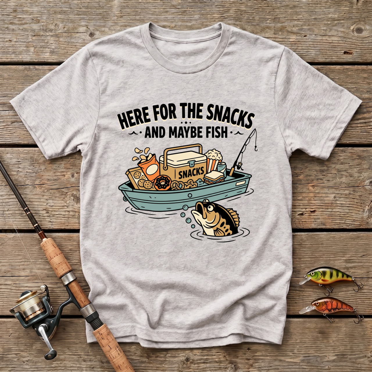 Here For The Snacks And Maybe Fish T-Shirt