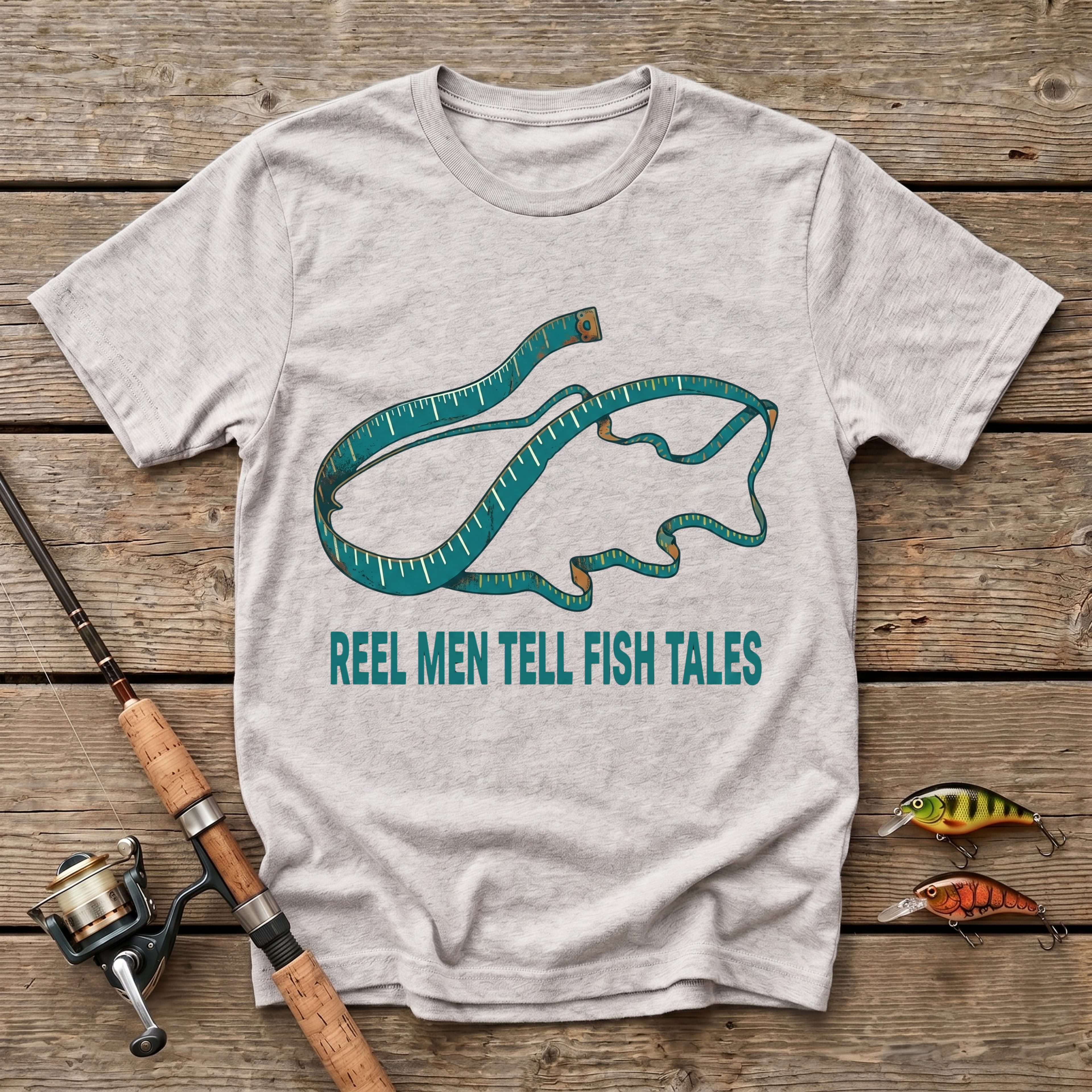 Reel Men Tell Fish Tales T-Shirt