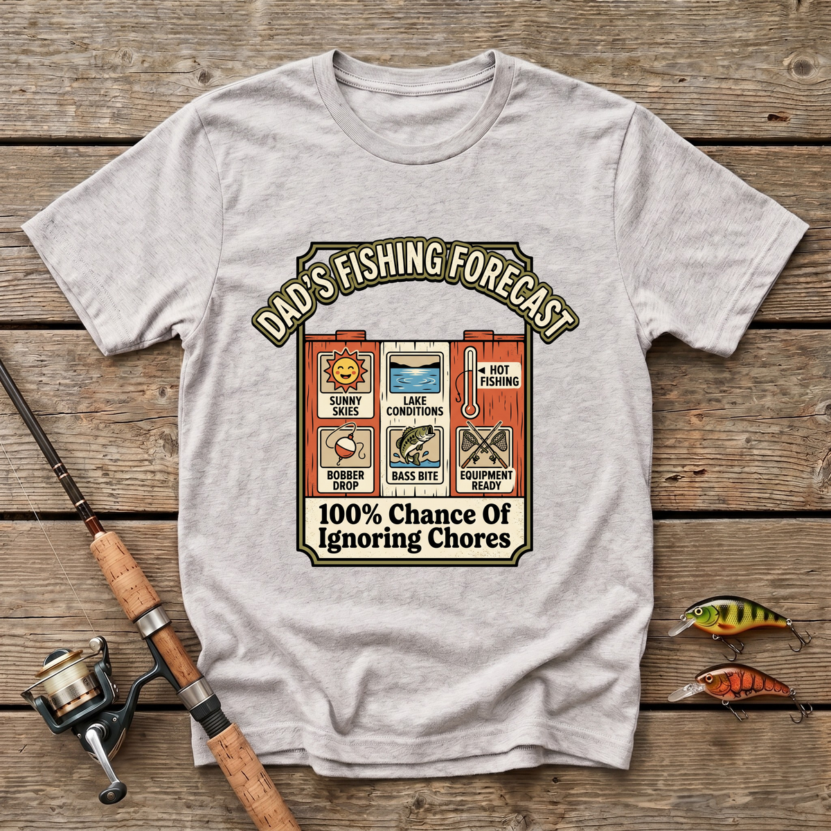 Dad's Fishing Forecast T-Shirt