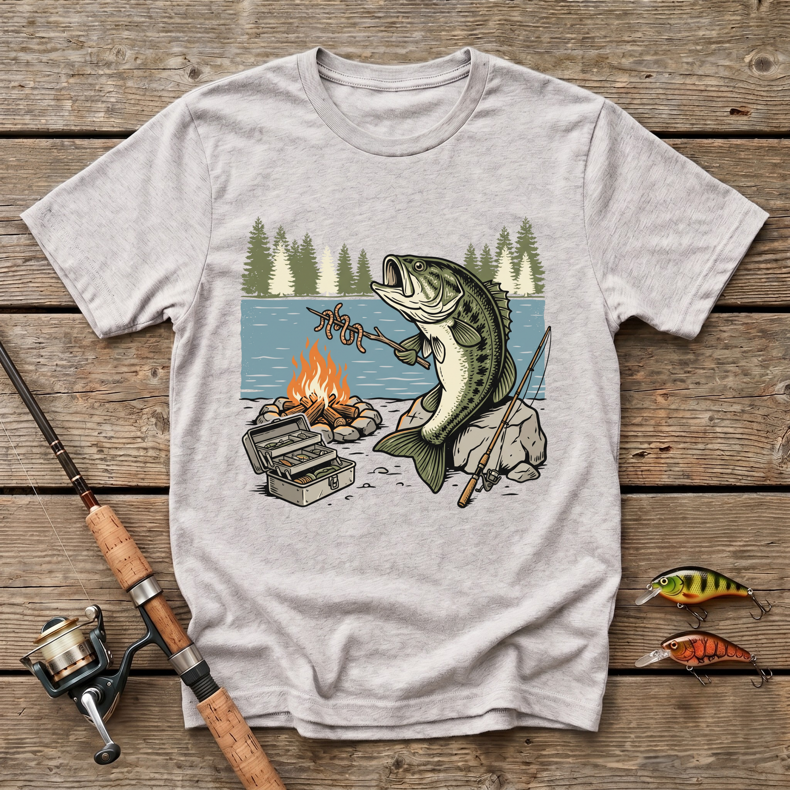 Bass Worm Grill T-Shirt
