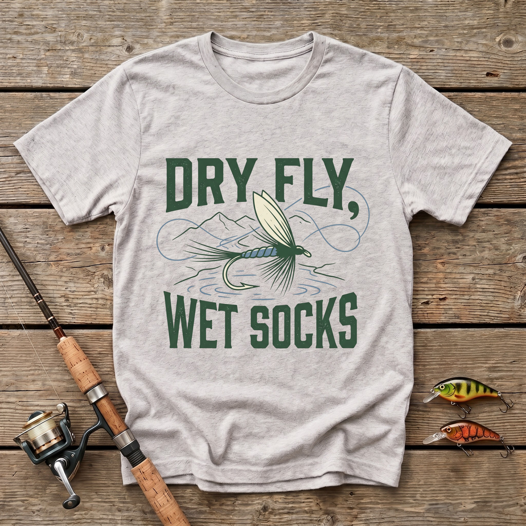 Dry Fly, Wet Socks T-Shirt