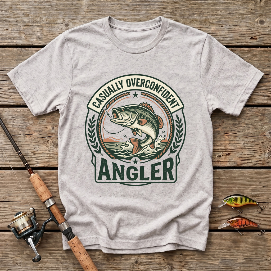 Casually Overconfident Angler T-Shirt