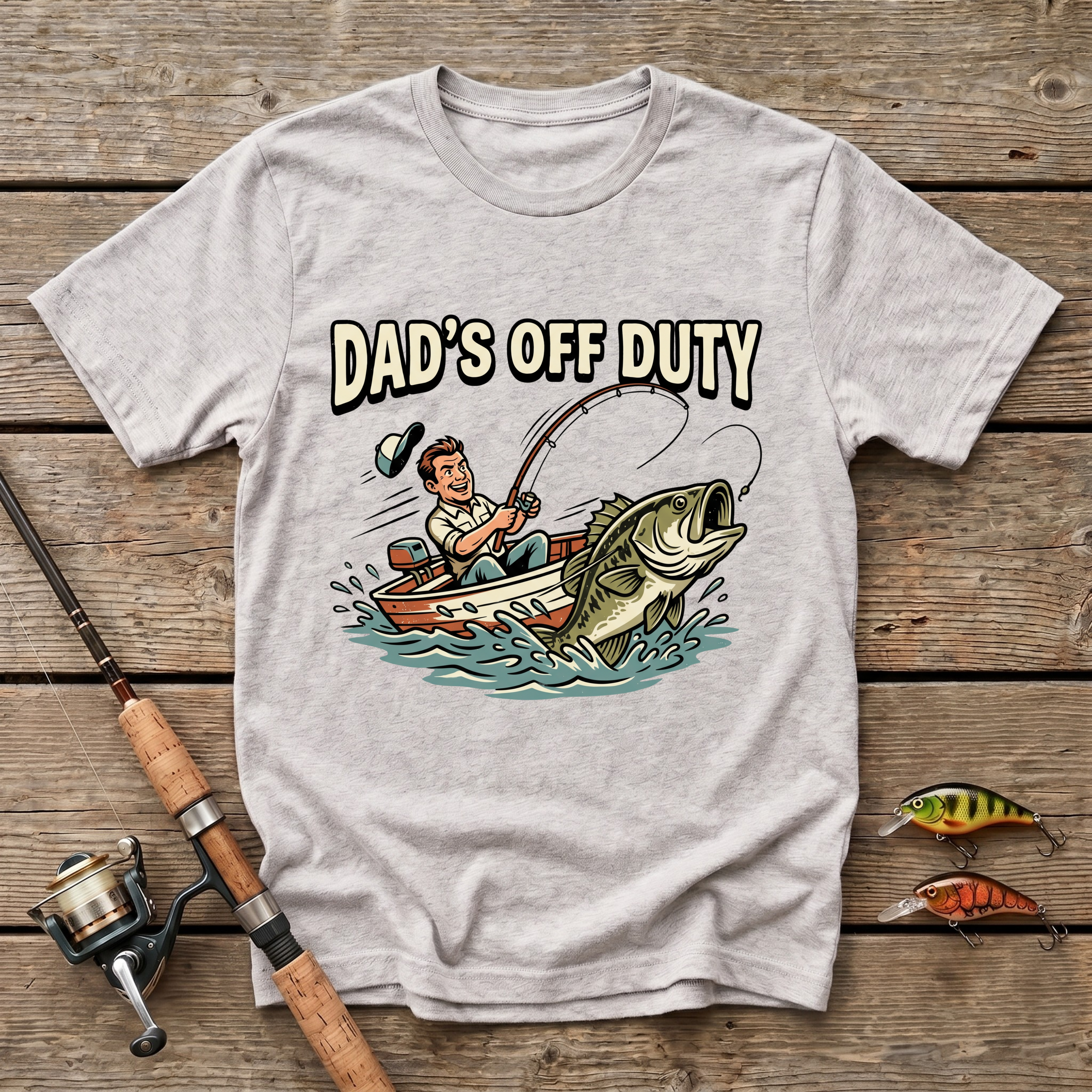 Dad's Off Duty - Fishing T-Shirt