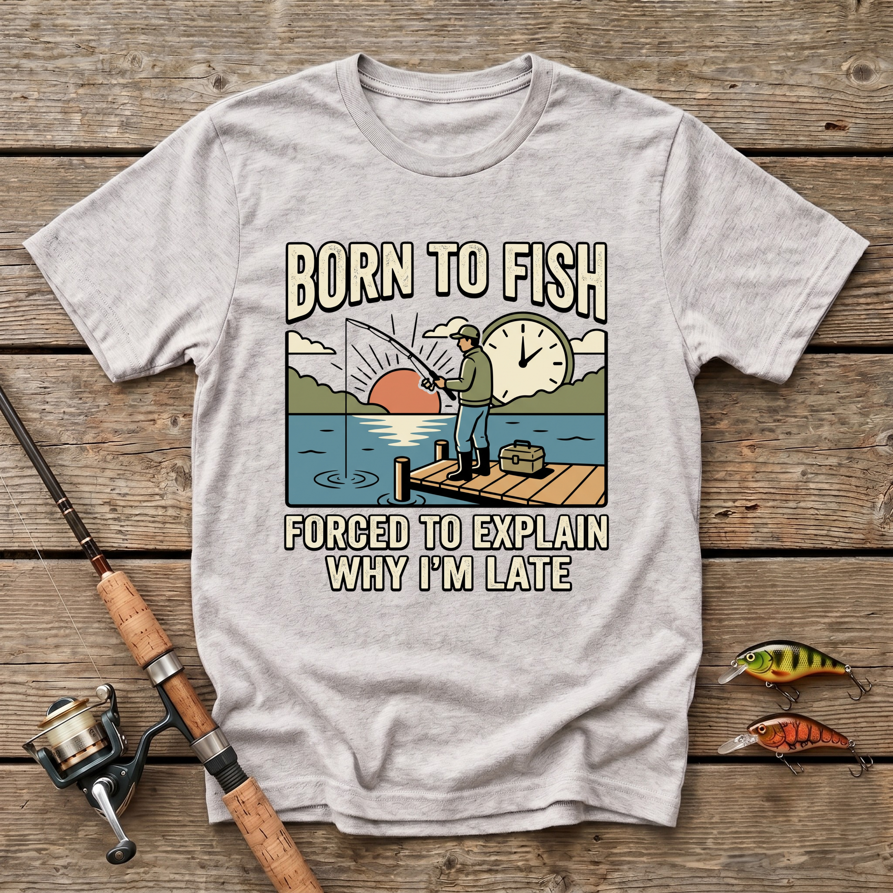 Born To Fish, Forced To Explain T-Shirt
