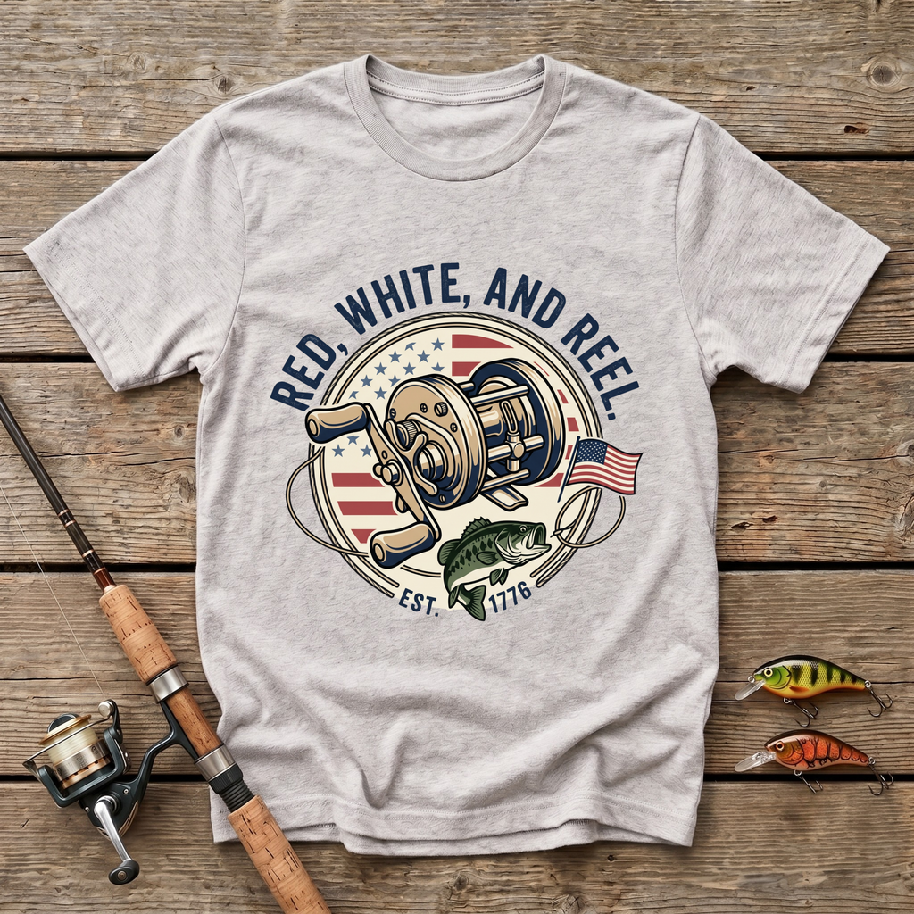Red, White And Reel T-Shirt