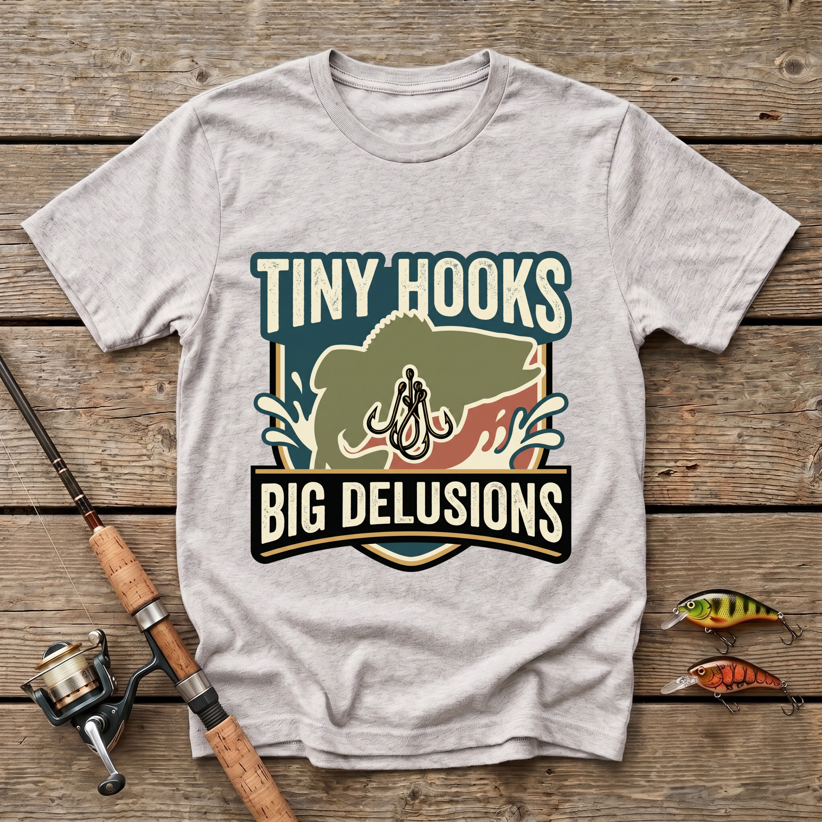 Tiny Hooks Big Delusions T-Shirt