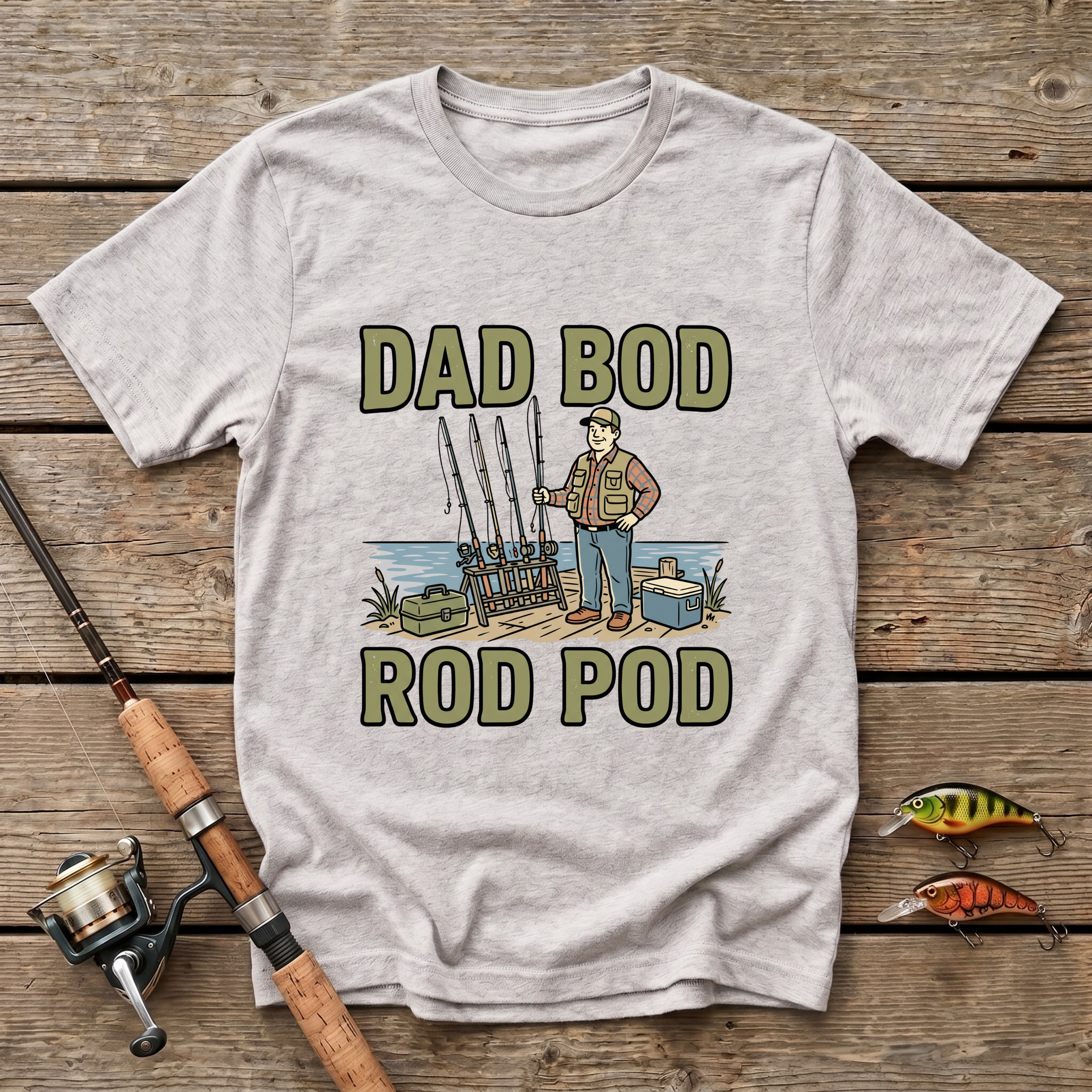 Dad Bod Rod Pod T-Shirt