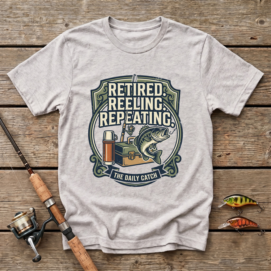 Retired Reeling Repeating T-Shirt