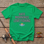 Hate Mornings Love Fishing T-Shirt