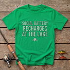 Social Battery Recharges At The Lake T-Shirt