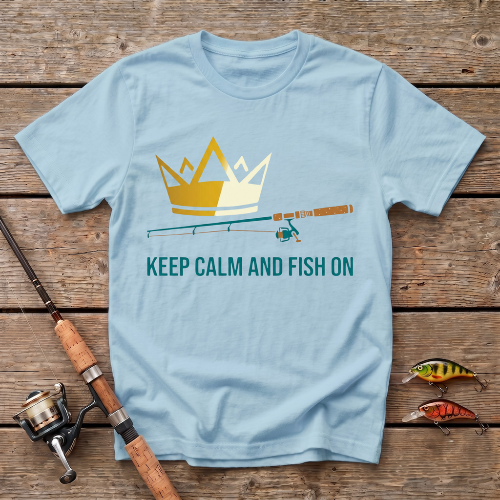 Keep Calm And Fish On T-Shirt