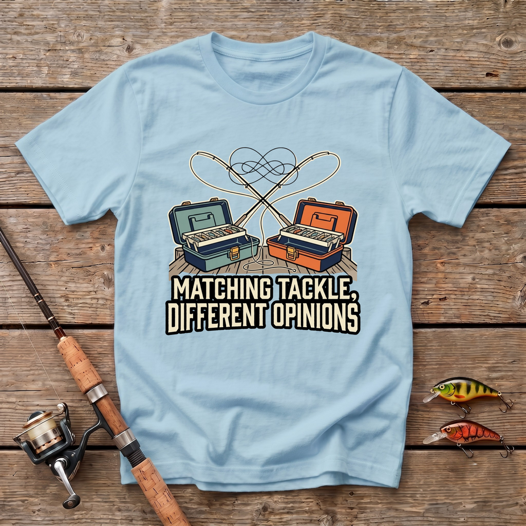 Matching Tackle, Different Opinions T-Shirt