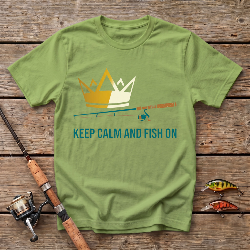 Keep Calm And Fish On T-Shirt