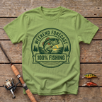 Weekend Forecast: 100% Of Fishing T-Shirt