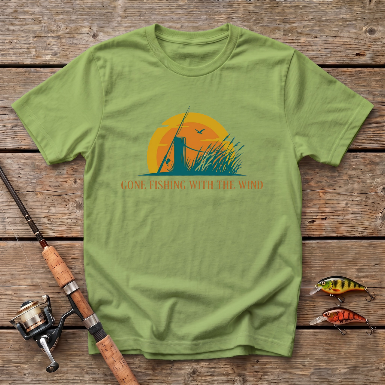 Gone Fishing With The Wind T-Shirt