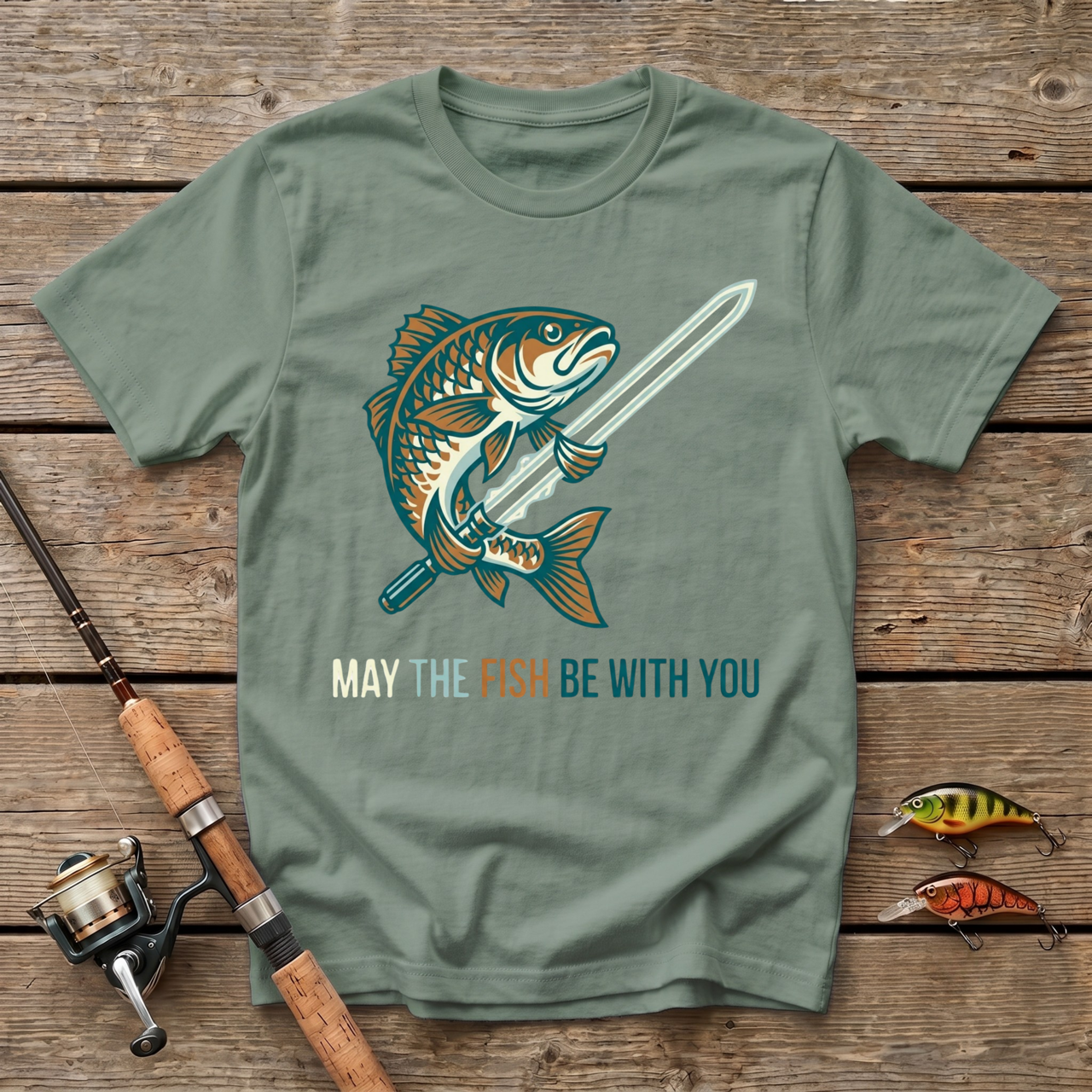 May The Fish Be With You T-Shirt