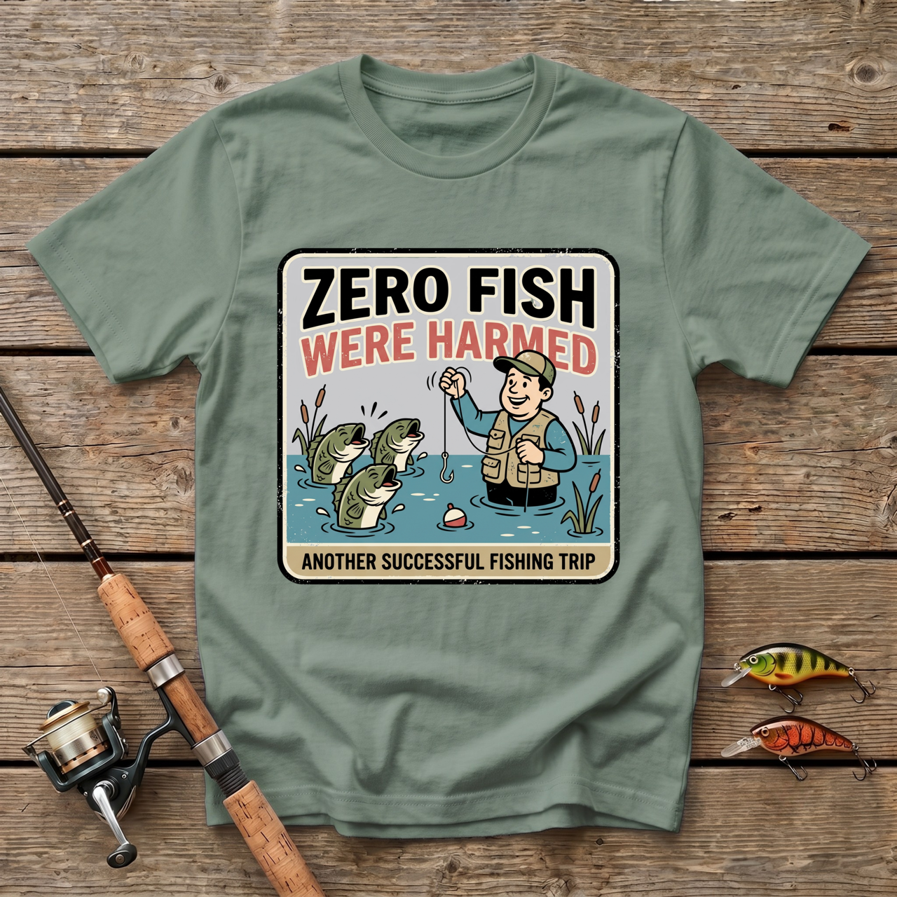 Zero Fish Were Harmed T-Shirt