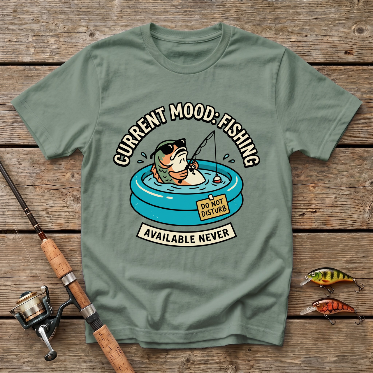 Current Mood: Fishing T-Shirt