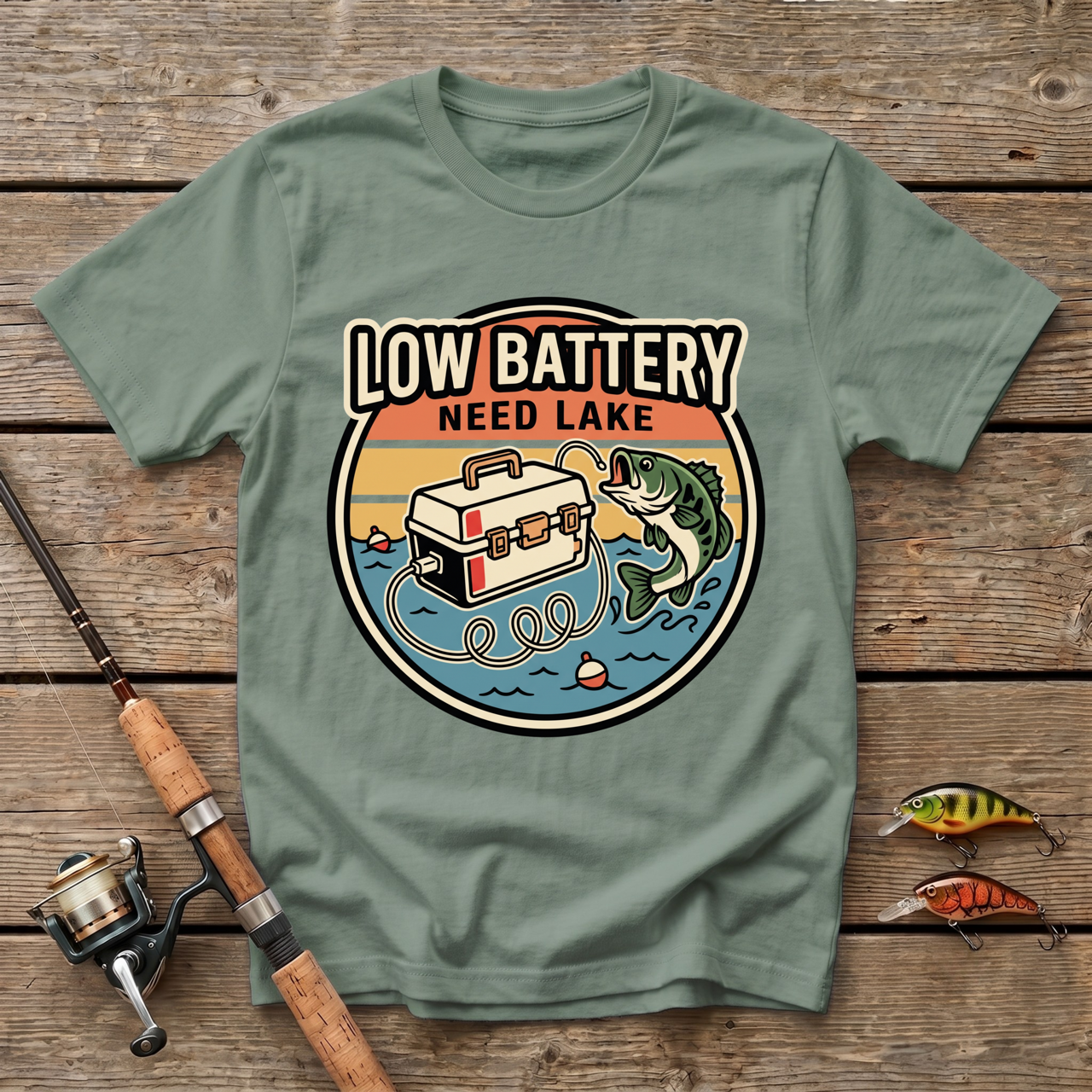 Low Battery, Need A Lake T-Shirt