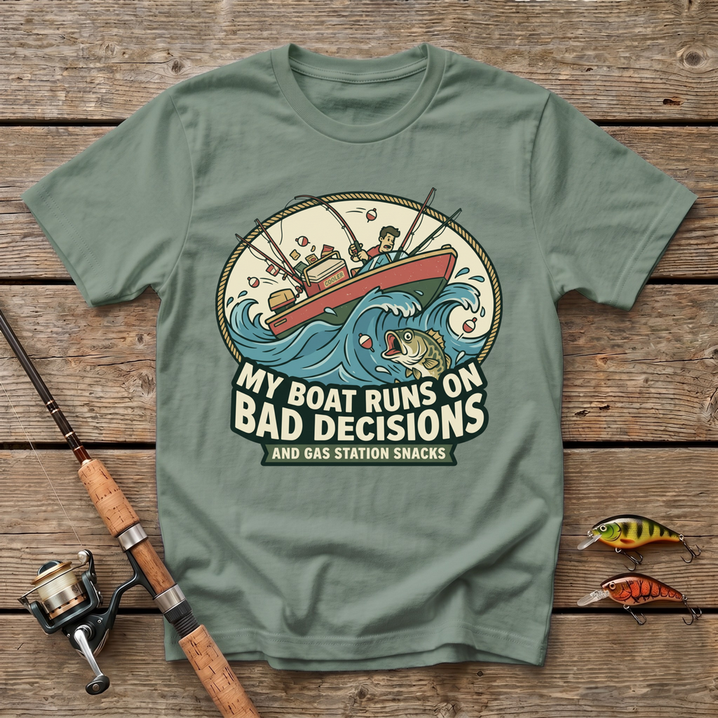 My Boat Runs On Bad Decisions T-Shirt