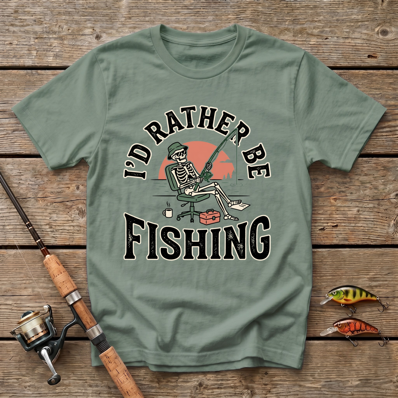 Id Rather Be Fishing T-Shirt