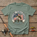Freedom, Family, Fishing T-Shirt