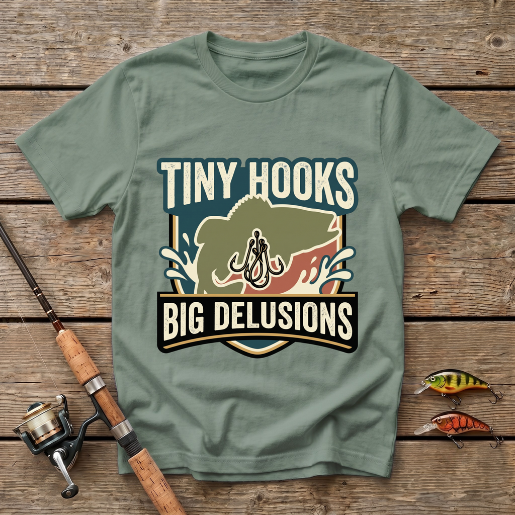 Tiny Hooks Big Delusions T-Shirt