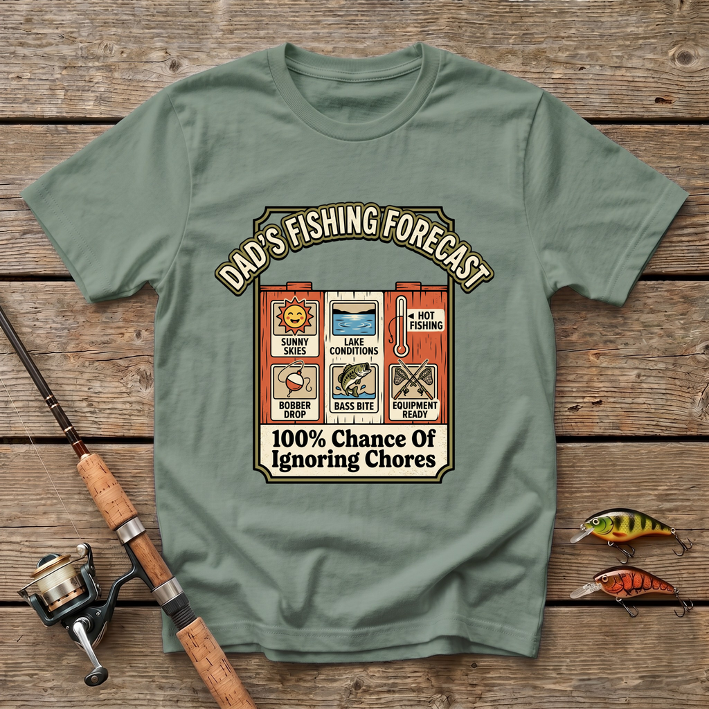Dad's Fishing Forecast T-Shirt