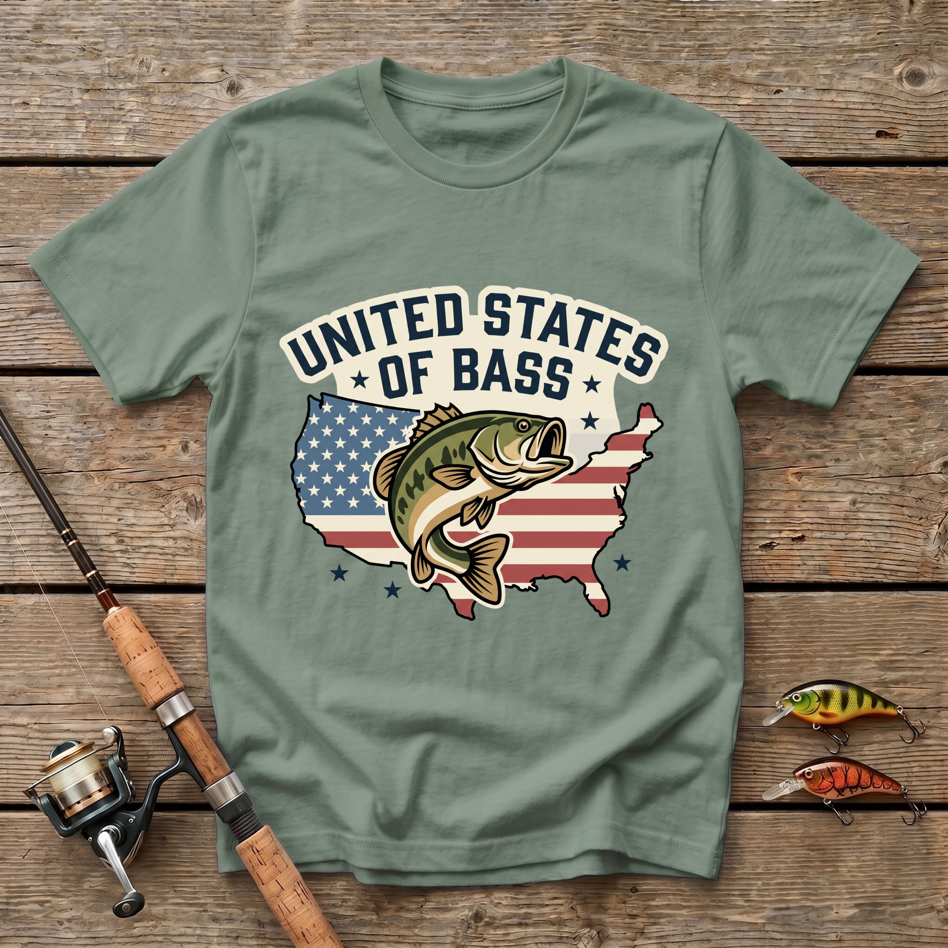 United States Of Bass T-Shirt