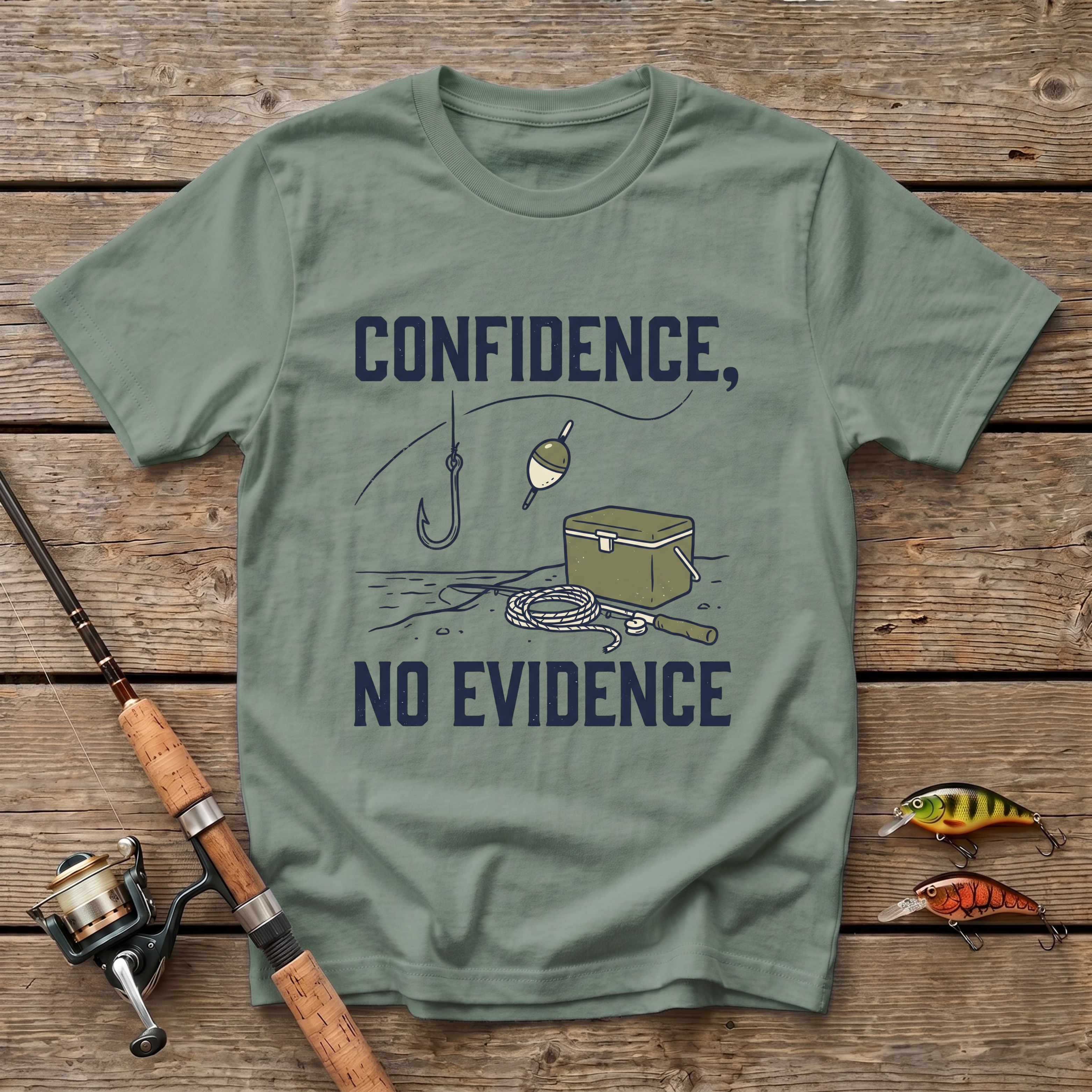 Confidence, No Evidence T-Shirt