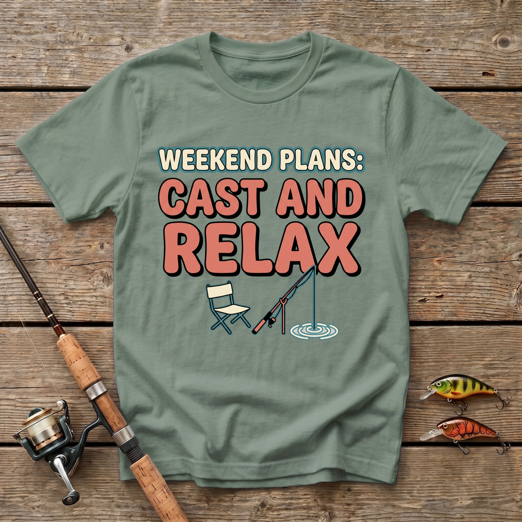 Weekend Plans: Cast And Relax T-Shirt