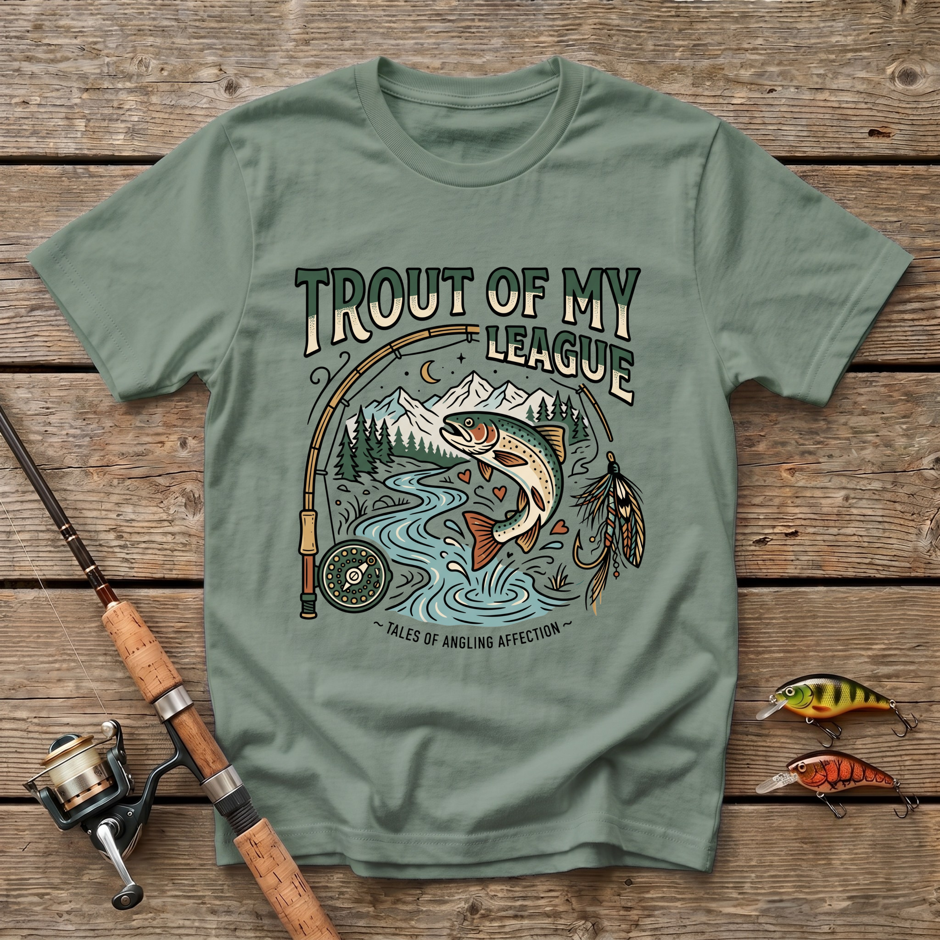 Trout Of My League T-Shirt