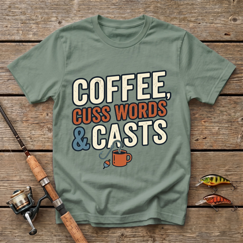 Coffee, Cuss Words And Casts T-Shirt