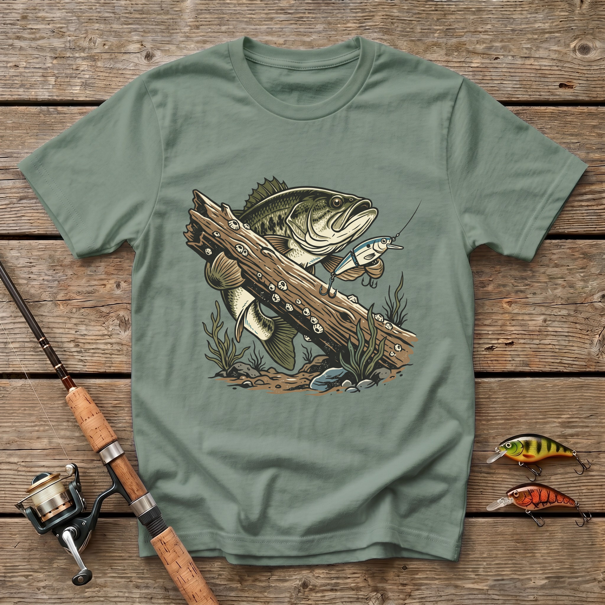 Hook A Log T-Shirt