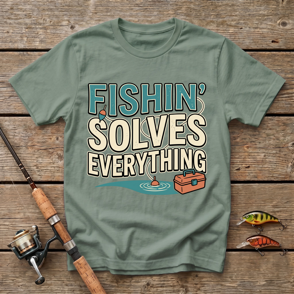 Fishin' Solves Everything T-Shirt