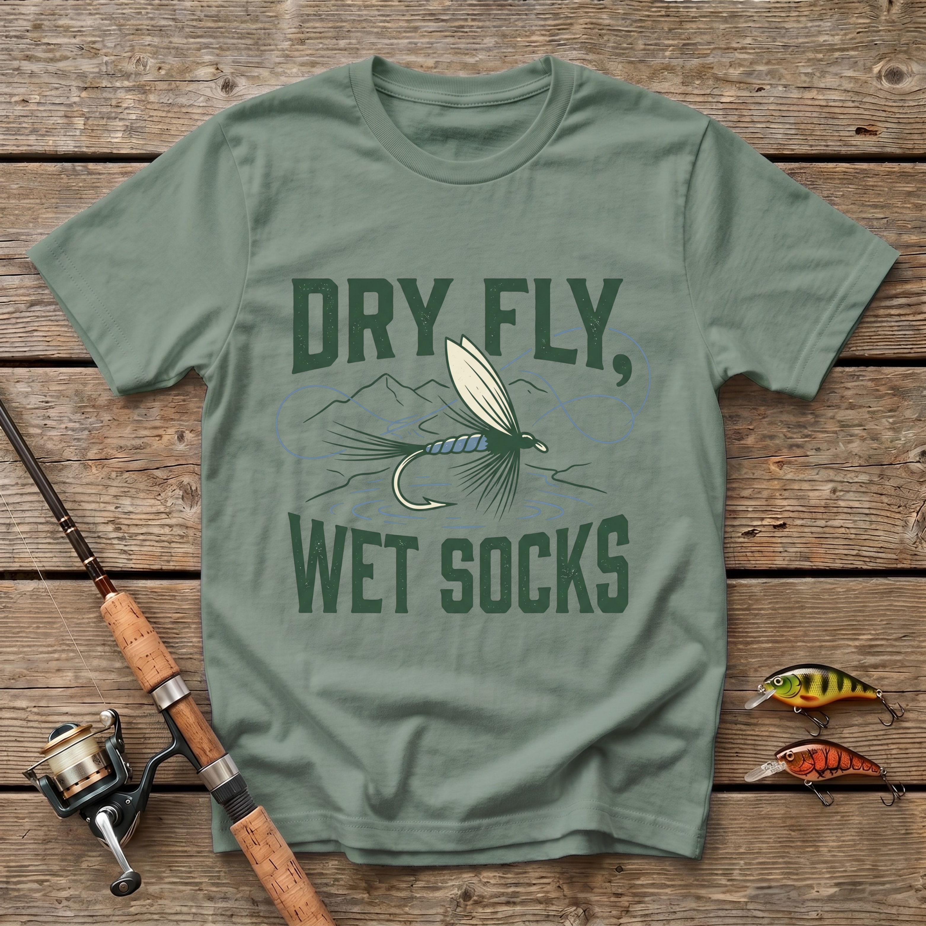 Dry Fly, Wet Socks T-Shirt
