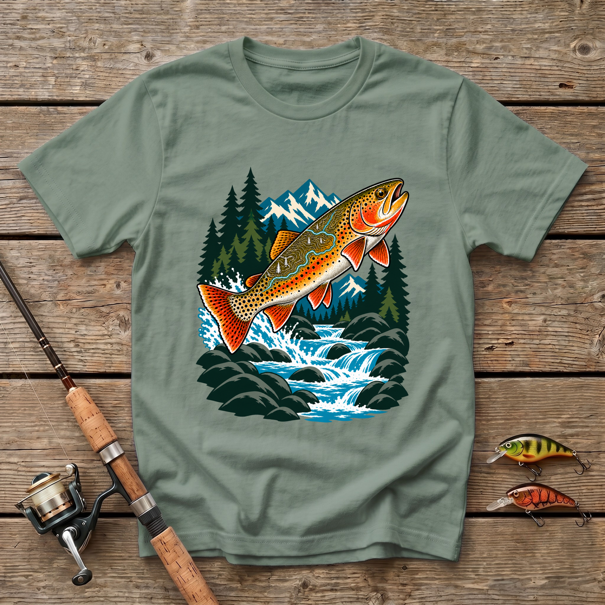 Trout Leaping T-Shirt